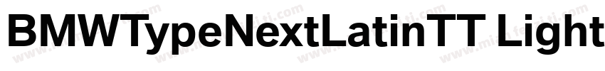 BMWTypeNextLatinTT Light字体转换